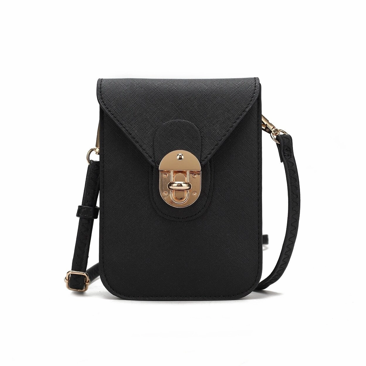 Mkfcollection Havana Phone Crossbody Bag Vegan Leather Designer Handbag