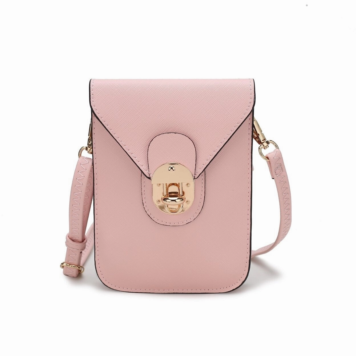 Mkfcollection Havana Phone Crossbody Bag Vegan Leather Designer Handbag