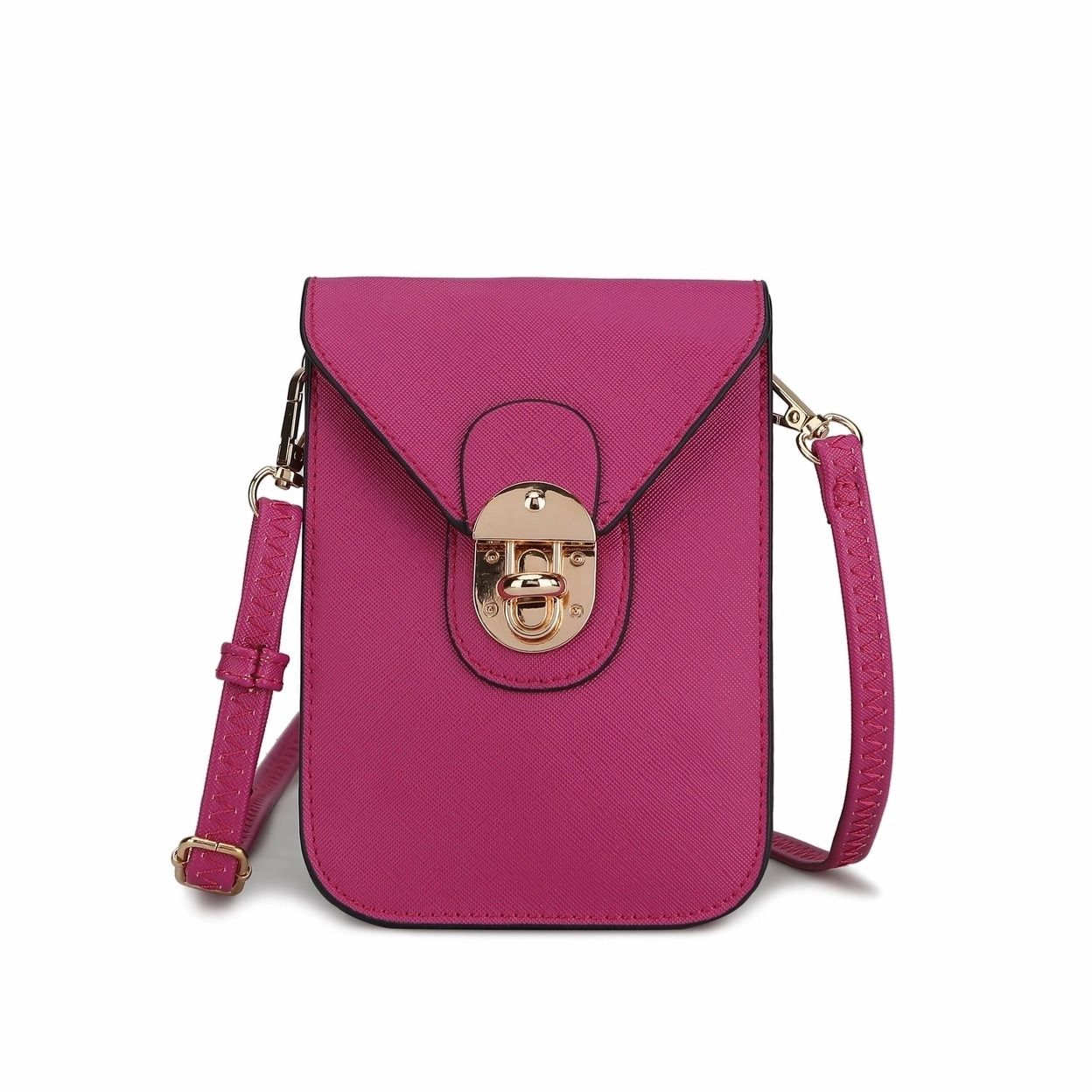Mkfcollection Havana Phone Crossbody Bag Vegan Leather Designer Handbag