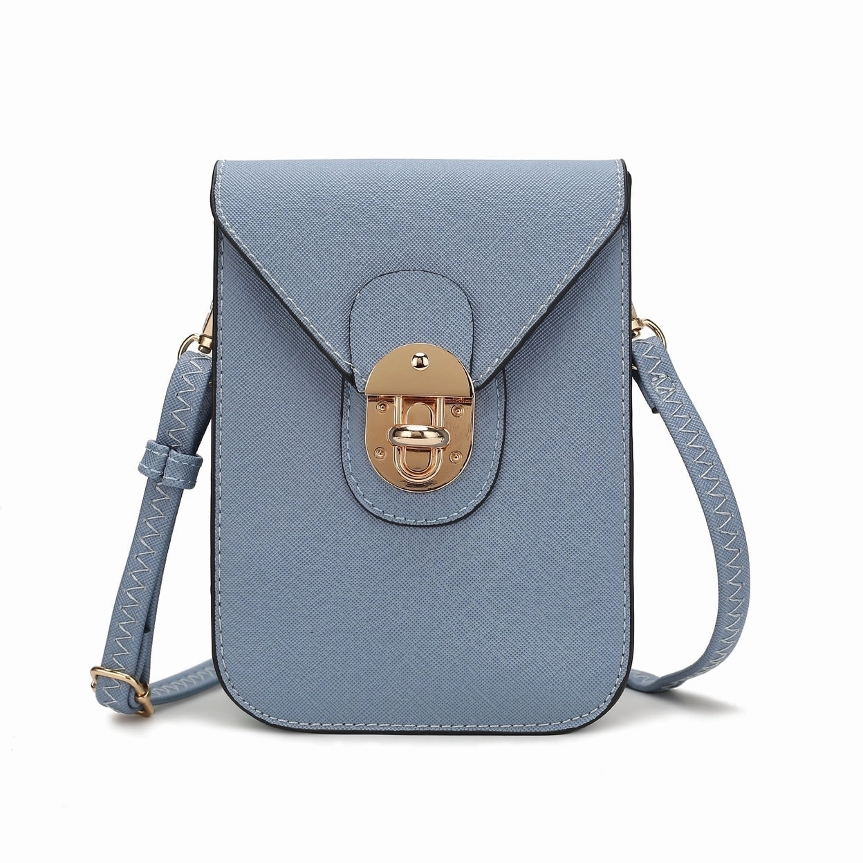 Mkfcollection Havana Phone Crossbody Bag Vegan Leather Designer Handbag