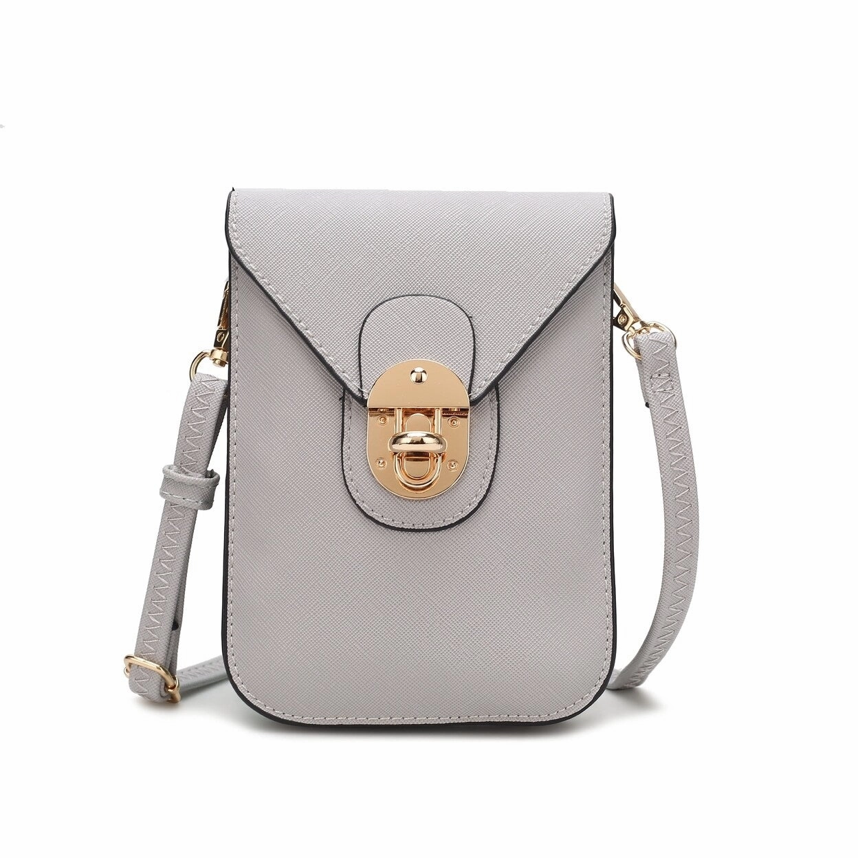Mkfcollection Havana Phone Crossbody Bag Vegan Leather Designer Handbag