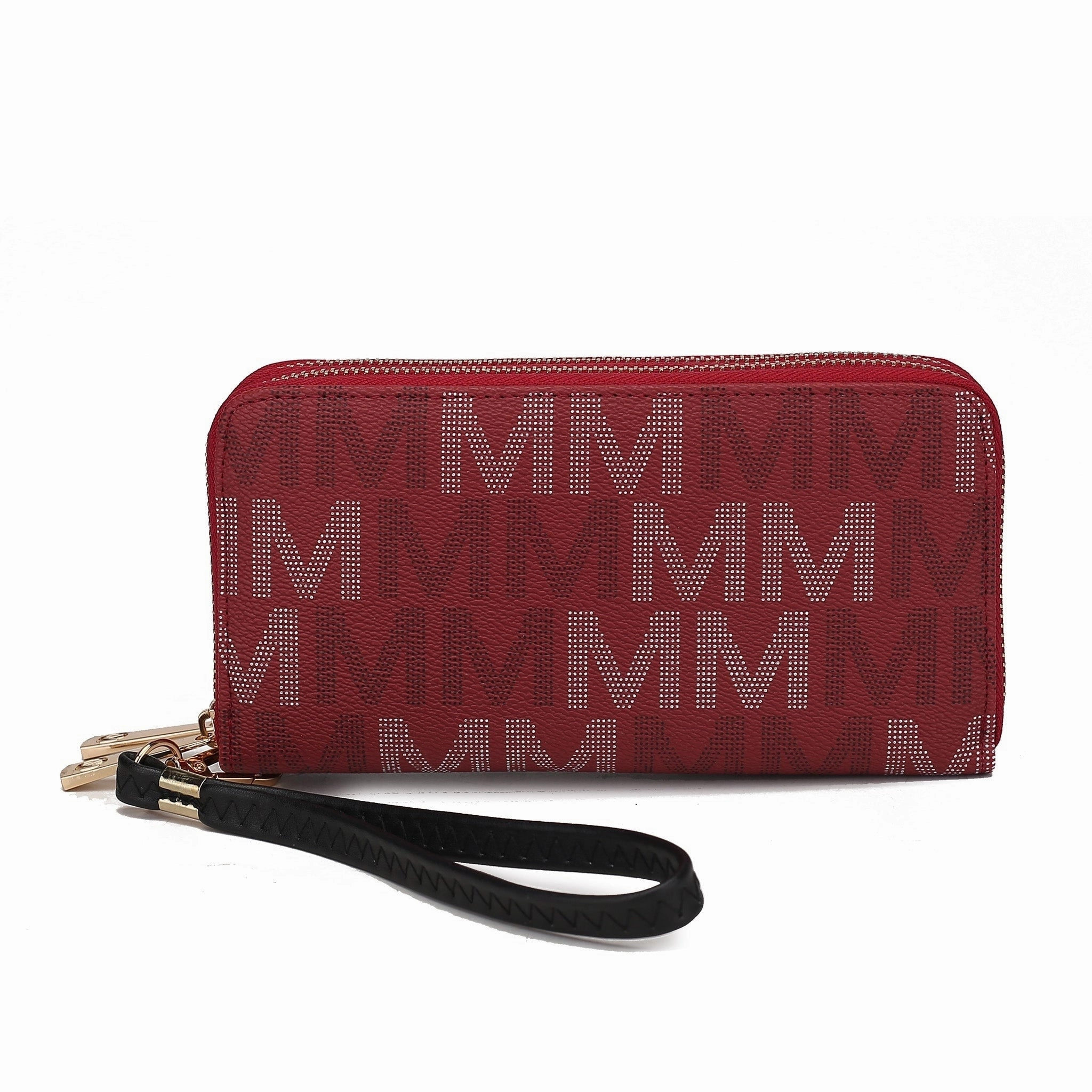 Mkfcollection Hofstra Signature Wallet Vegan Leather Designer Handbag