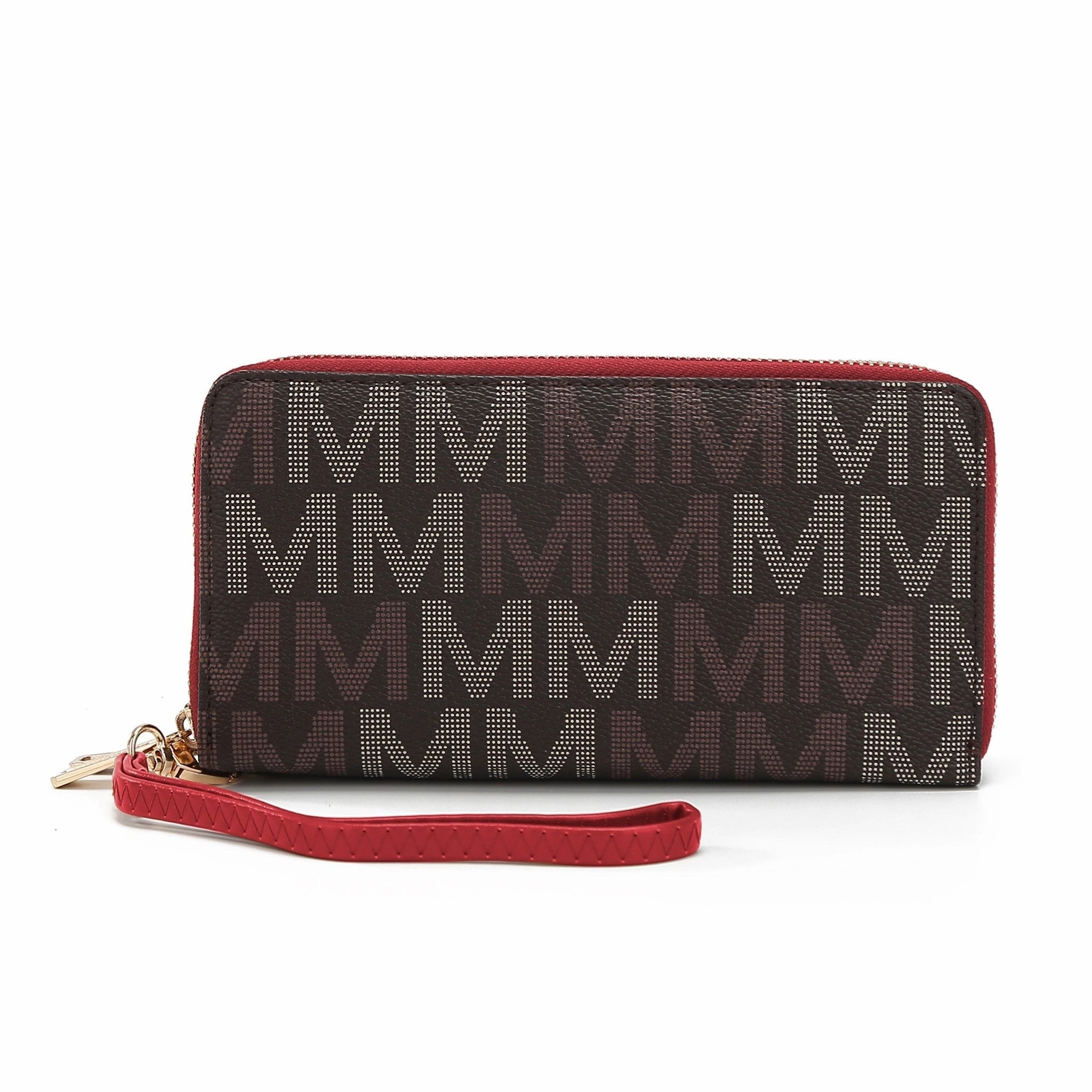 Mkfcollection Hofstra Signature Wallet Vegan Leather Designer Handbag