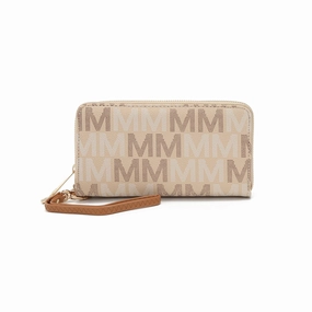 Mkfcollection Hofstra Signature Wallet Vegan Leather Designer Handbag