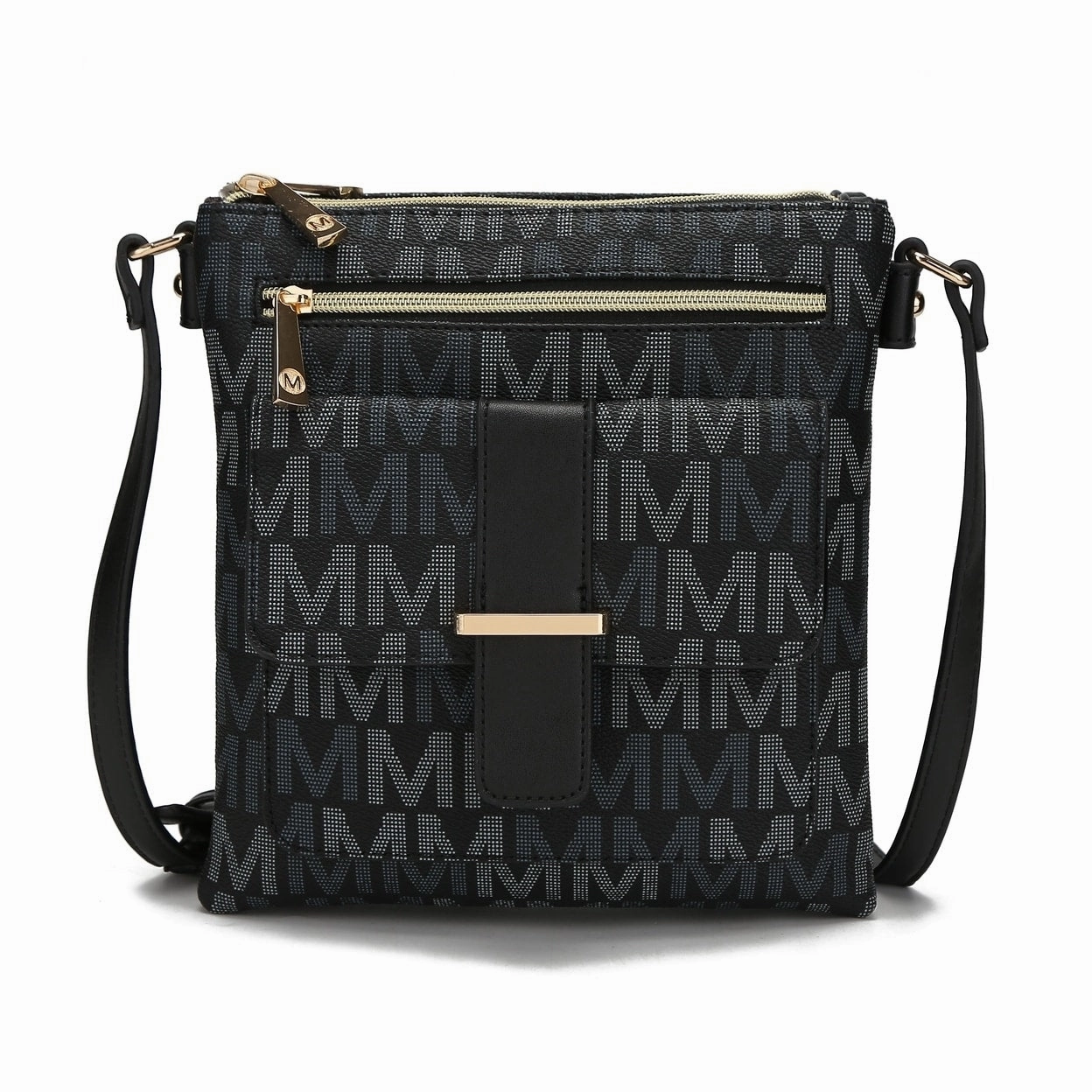Mkfcollection Jeni Signature Crossbody Bag Vegan Leather Designer Handbag