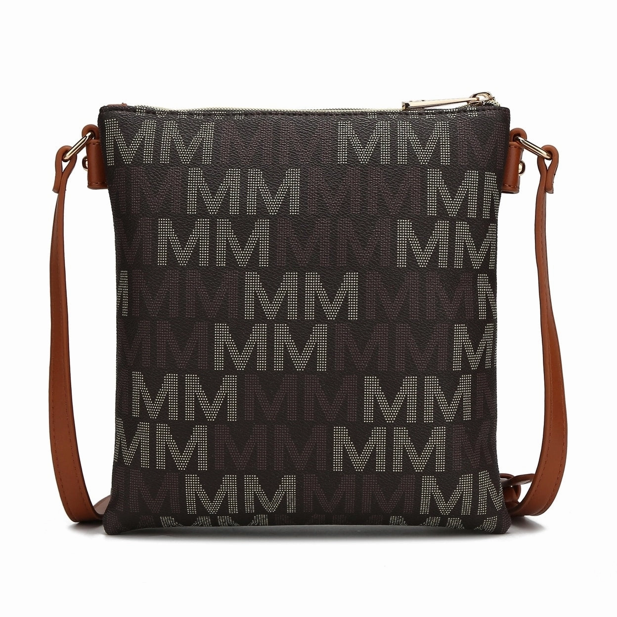 Mkfcollection Jeni Signature Crossbody Bag Vegan Leather Designer Handbag