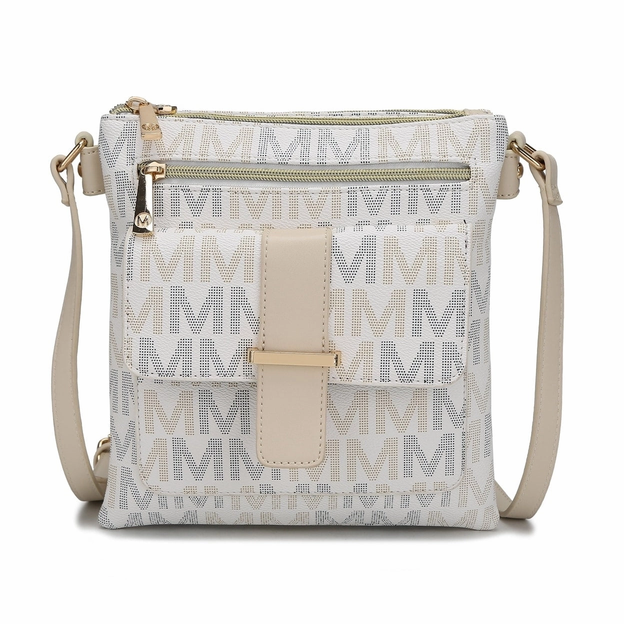 Mkfcollection Jeni Signature Crossbody Bag Vegan Leather Designer Handbag