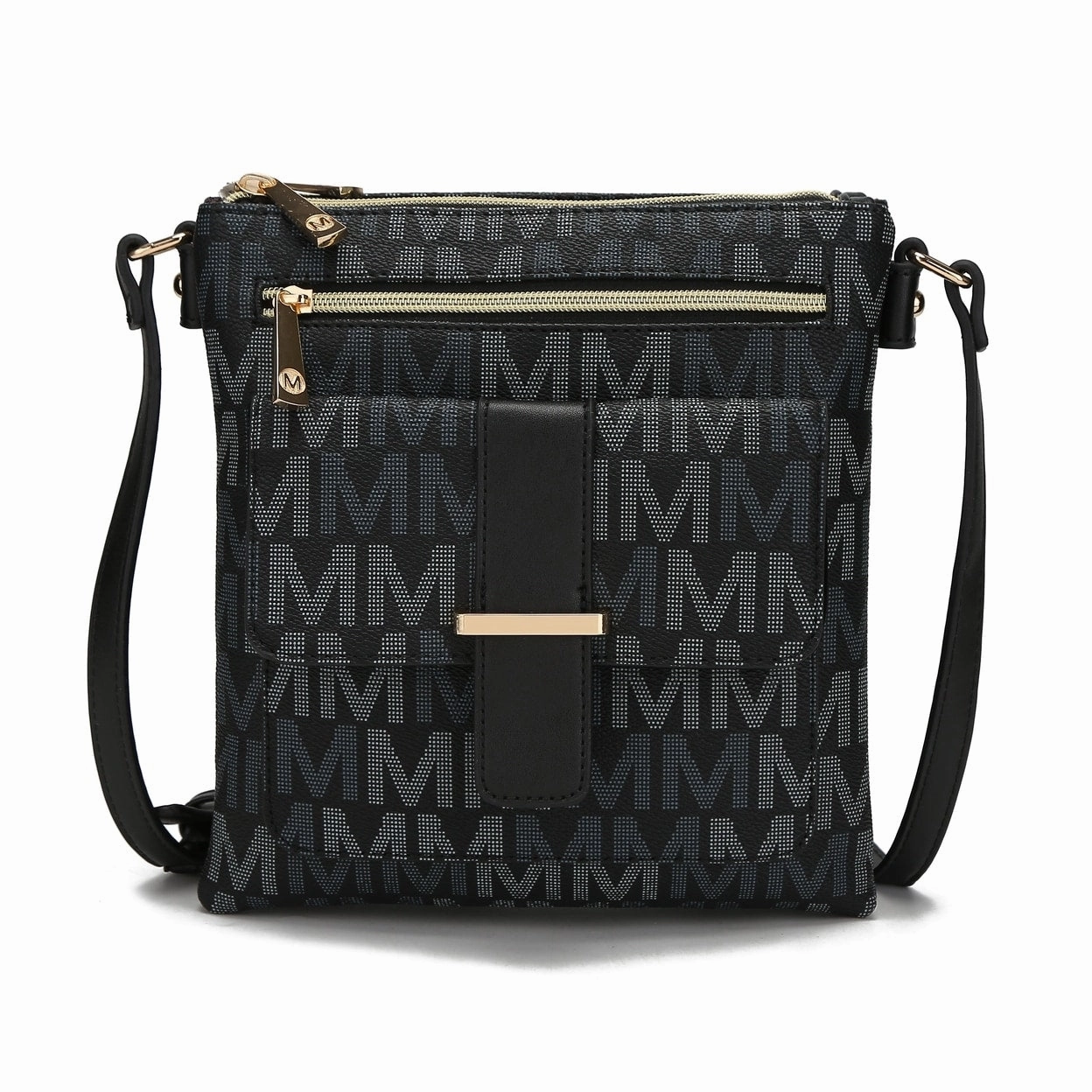 Mkfcollection Jeni Signature Crossbody Bag Vegan Leather Designer Handbag