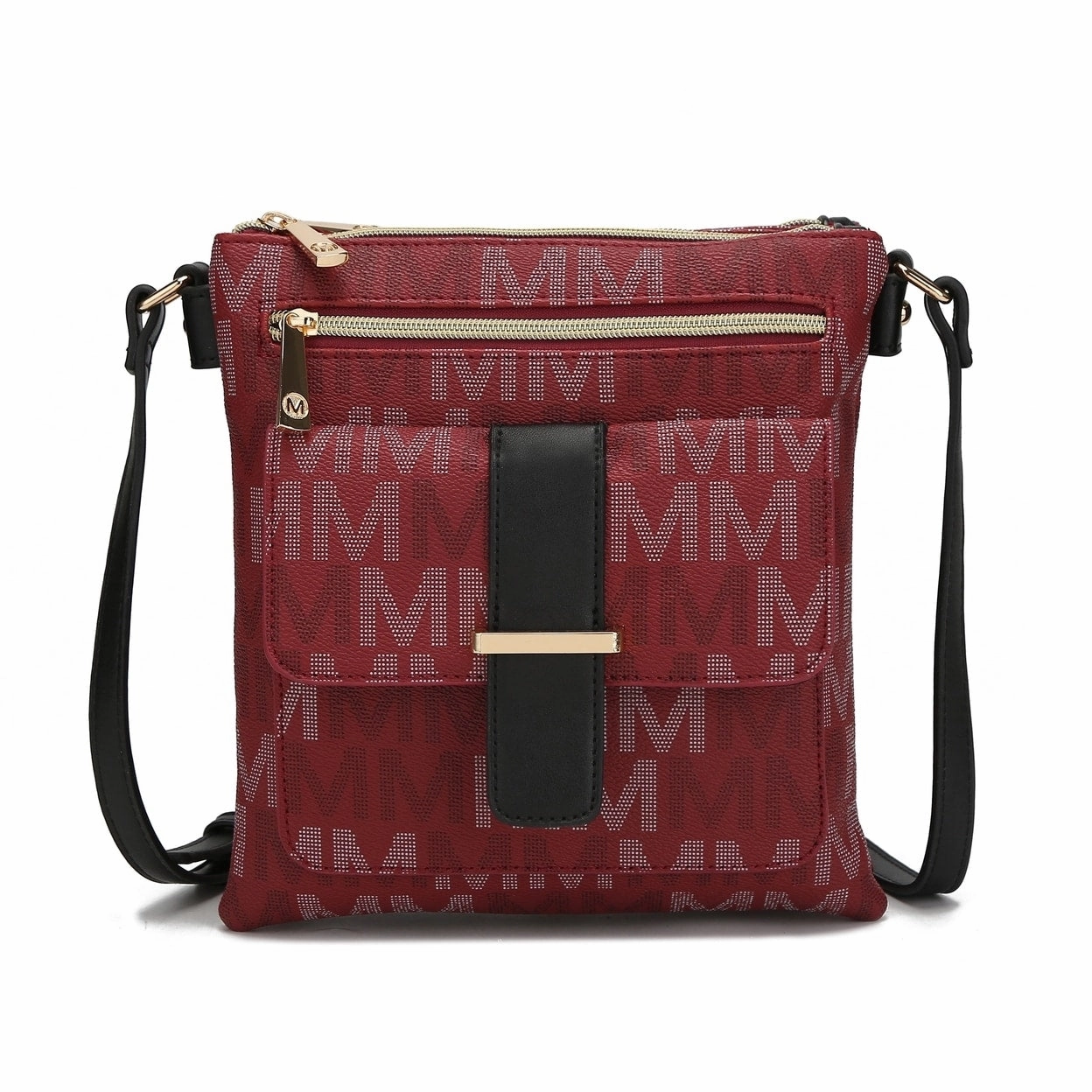 Mkfcollection Jeni Signature Crossbody Bag Vegan Leather Designer Handbag