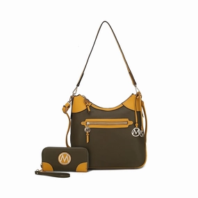 Mkfcollection Josie Shoulder Bag Vegan Leather Designer Handbag