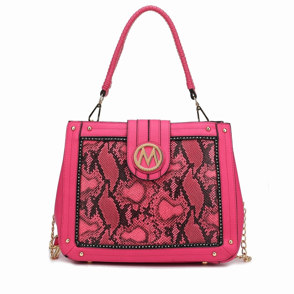 Mkfcollection Kamala Shoulder Bag Vegan Leather Designer Handbag