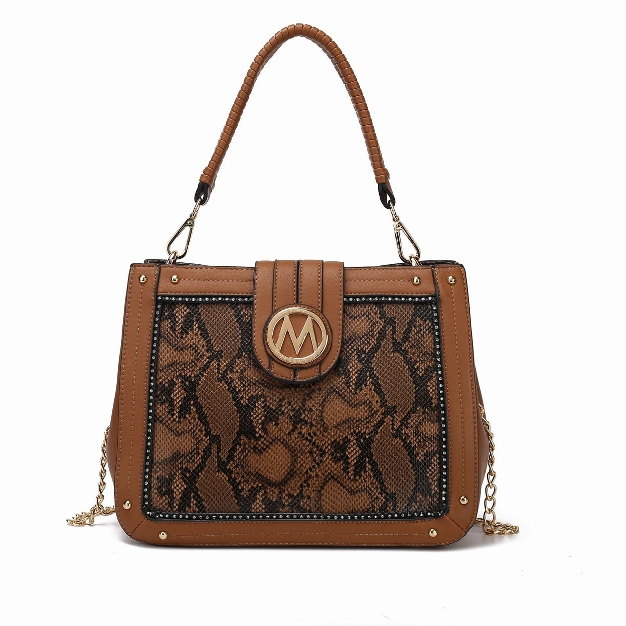 Mkfcollection Kamala Shoulder Bag Vegan Leather Designer Handbag