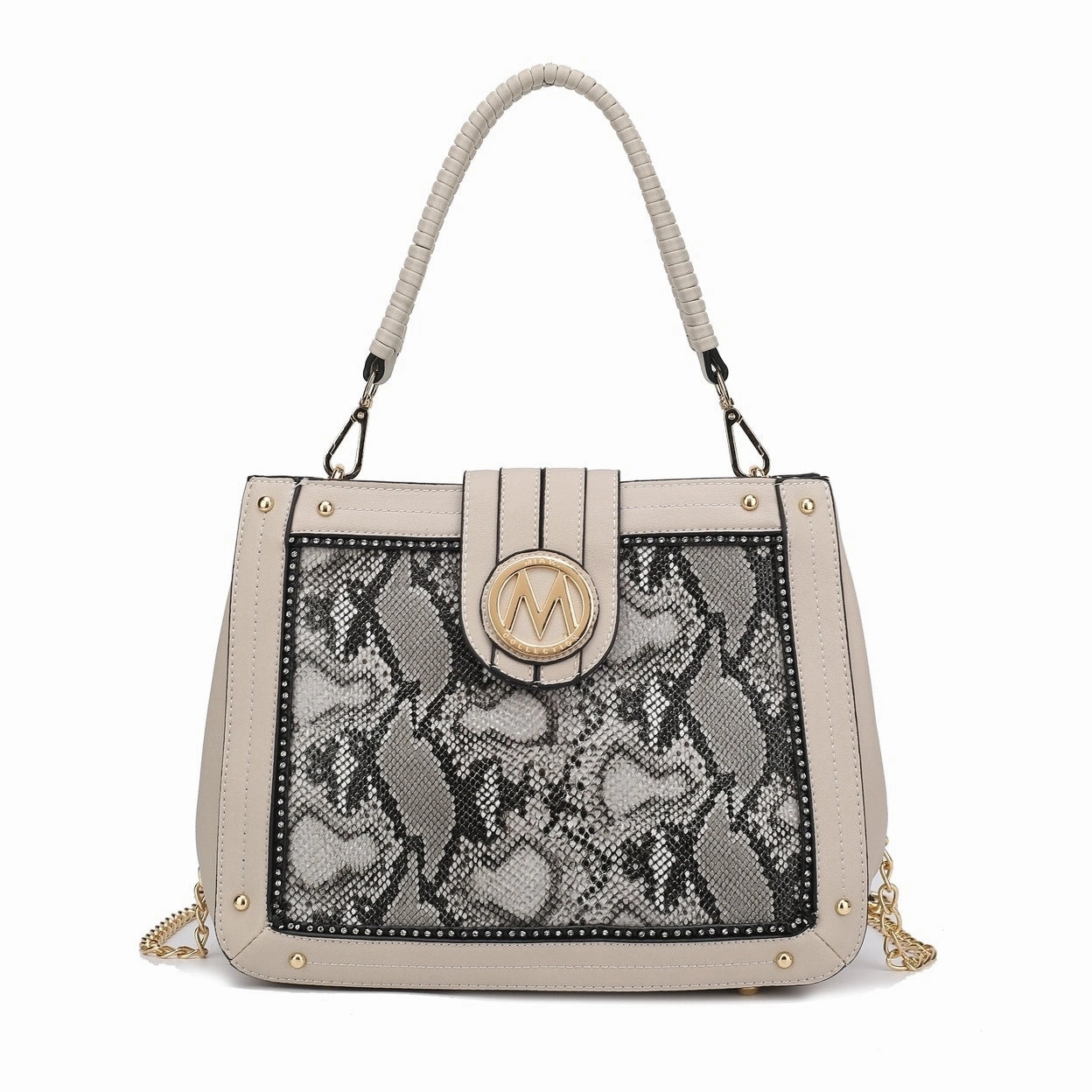 Mkfcollection Kamala Shoulder Bag Vegan Leather Designer Handbag