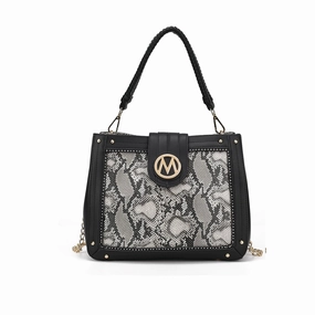Mkfcollection Kamala Shoulder Bag Vegan Leather Designer Handbag