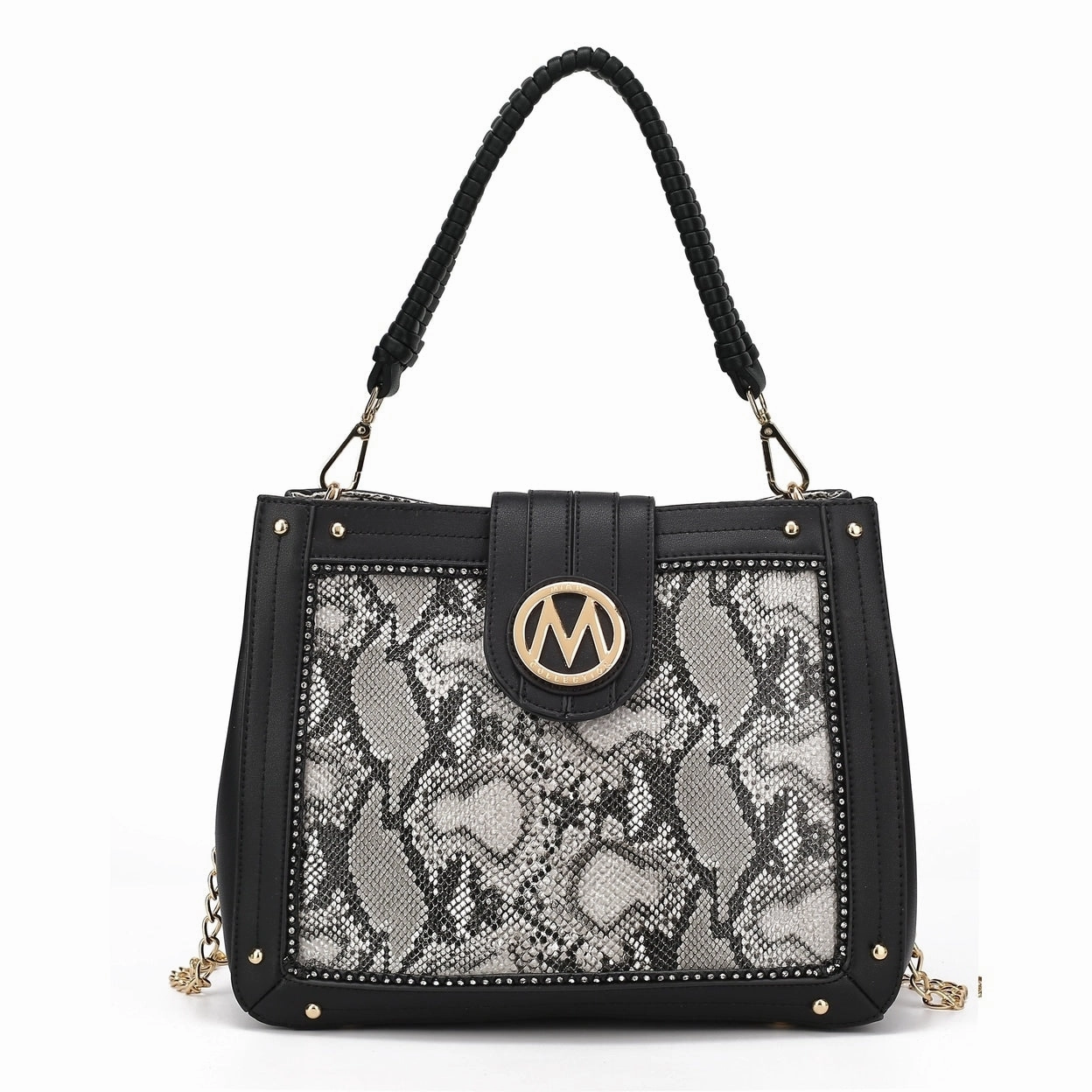 Mkfcollection Kamala Shoulder Bag Vegan Leather Designer Handbag