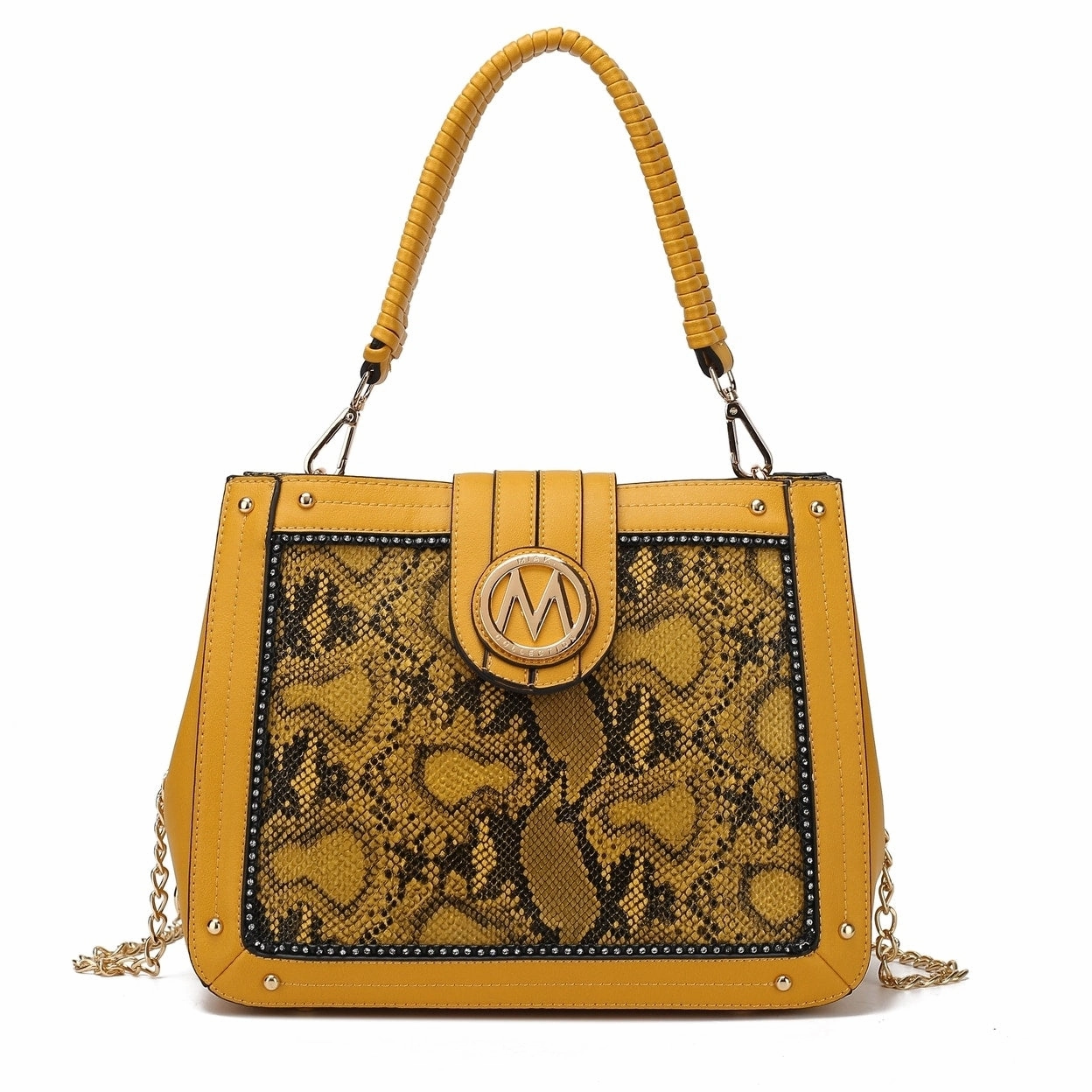 Mkfcollection Kamala Shoulder Bag Vegan Leather Designer Handbag