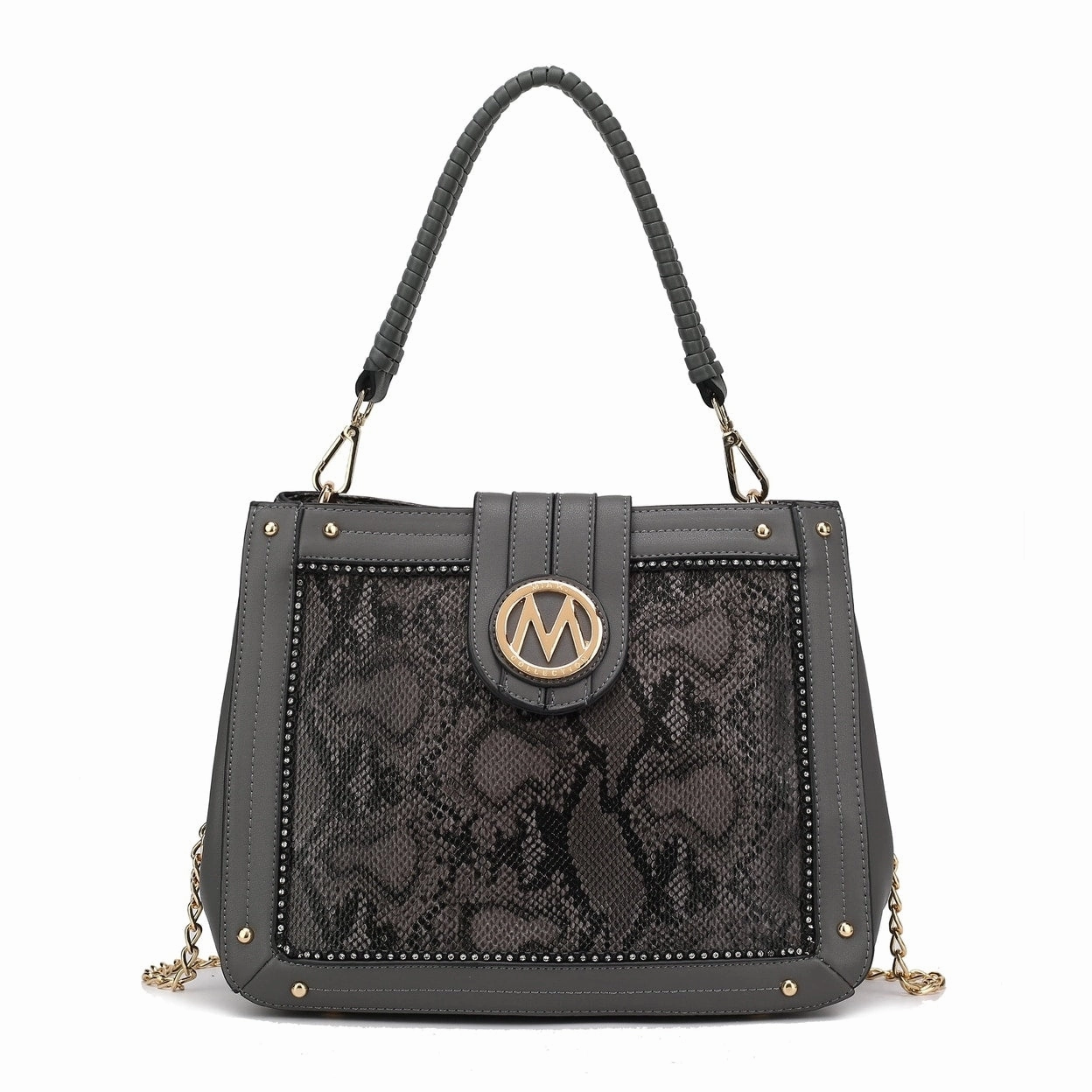 Mkfcollection Kamala Shoulder Bag Vegan Leather Designer Handbag