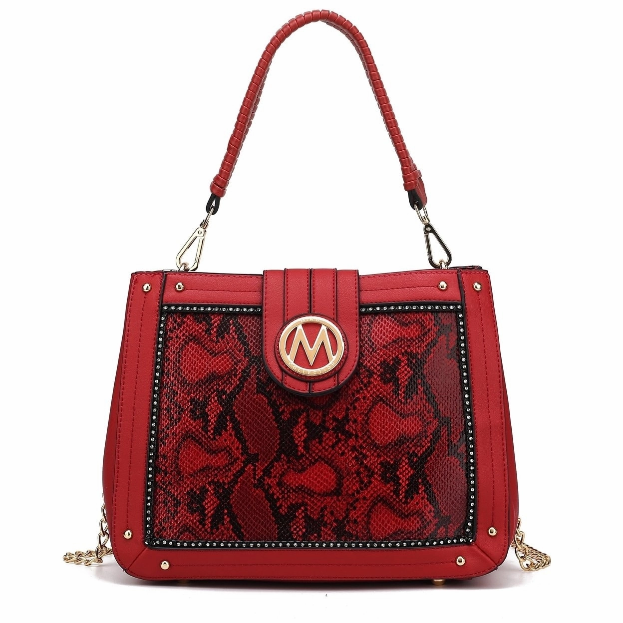 Mkfcollection Kamala Shoulder Bag Vegan Leather Designer Handbag