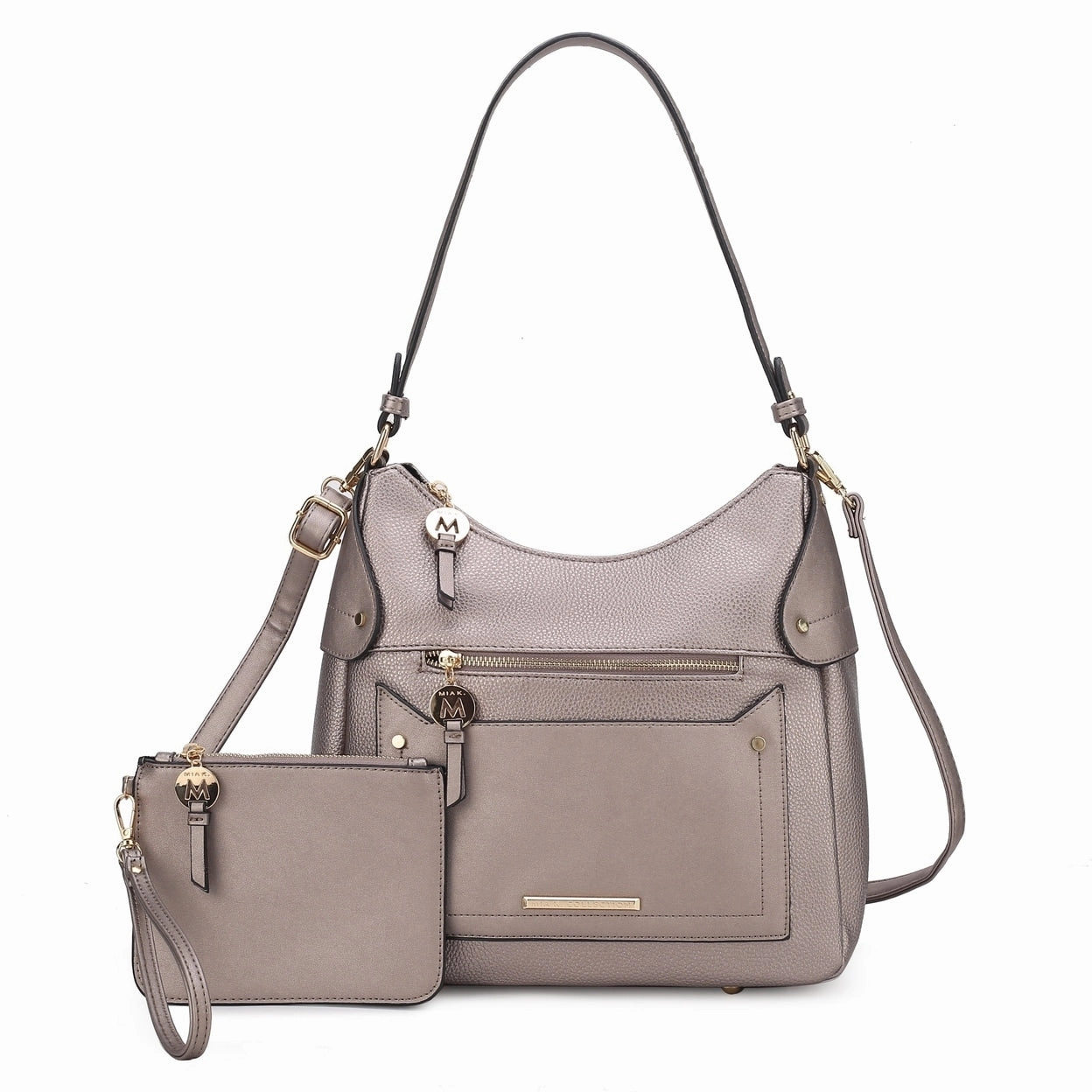 Mkfcollection Maeve Shoulder Bag And Set Vegan Leather Designer Handbag