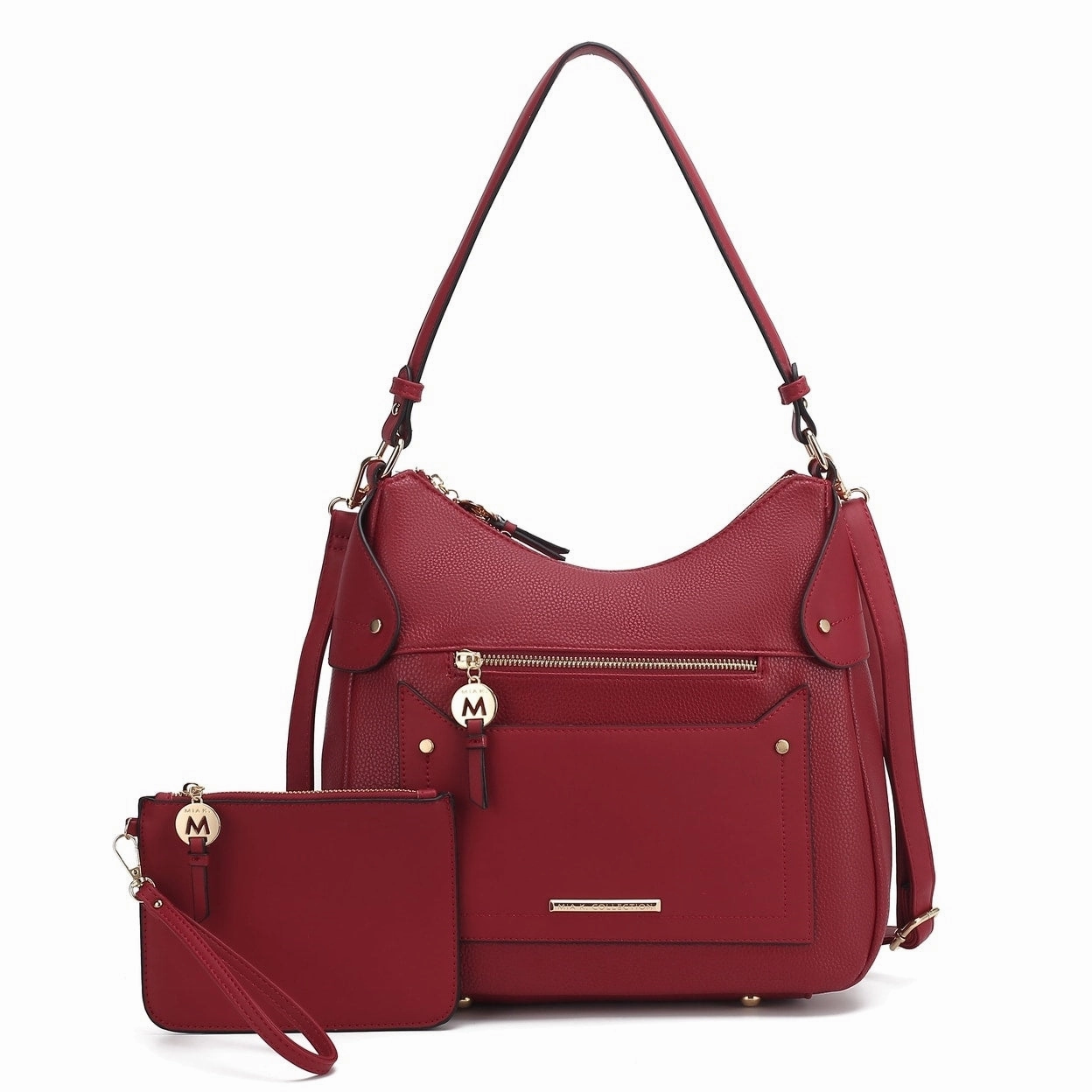 Mkfcollection Maeve Shoulder Bag And Set Vegan Leather Designer Handbag