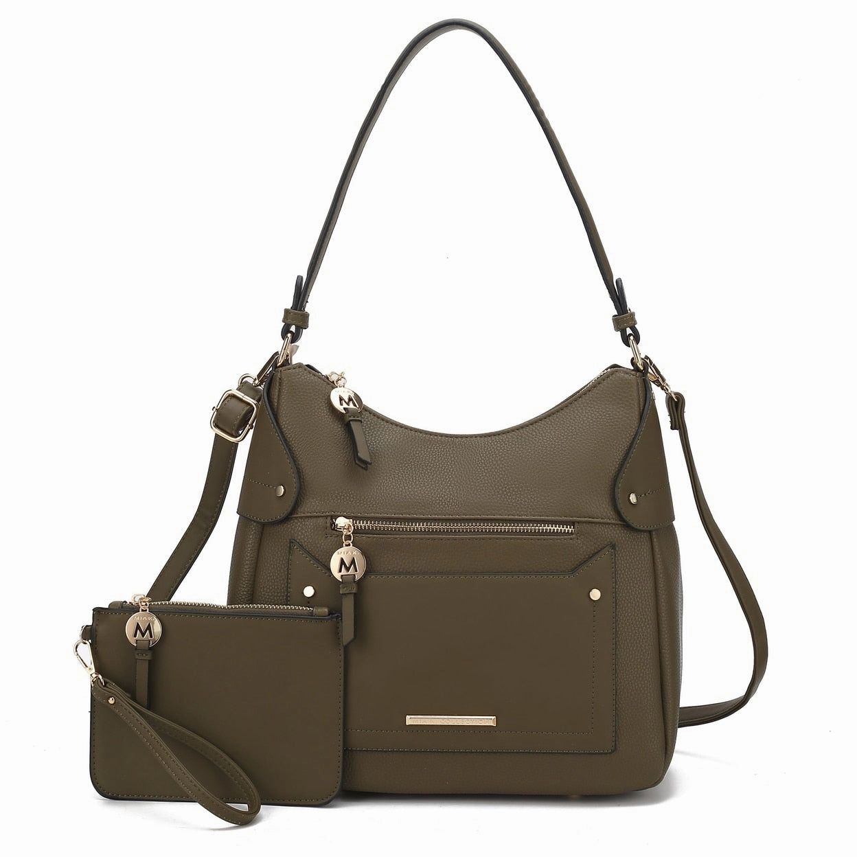 Mkfcollection Maeve Shoulder Bag And Set Vegan Leather Designer Handbag