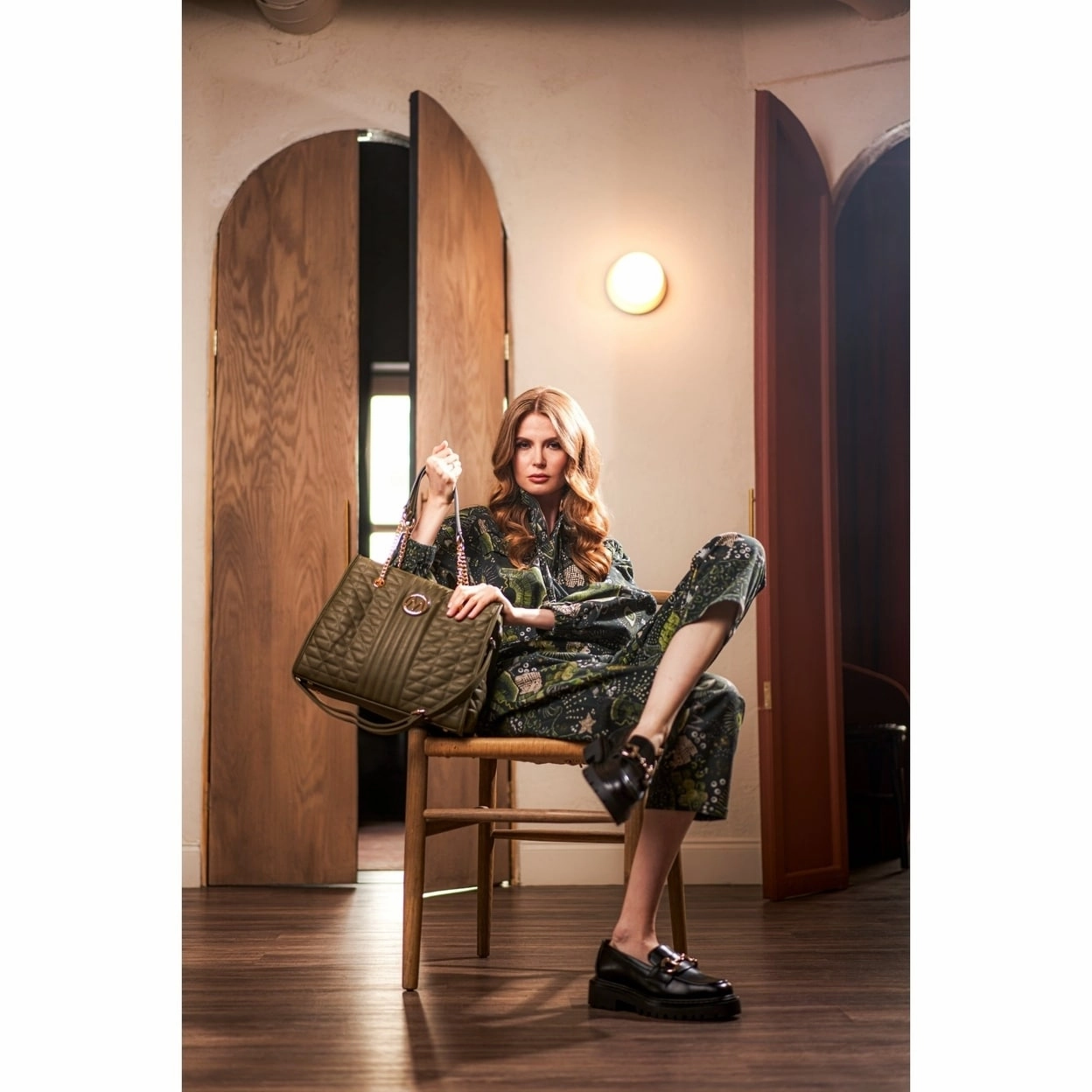 Mkfcollection Makenna Shoulder Bag Vegan Leather Designer Handbag