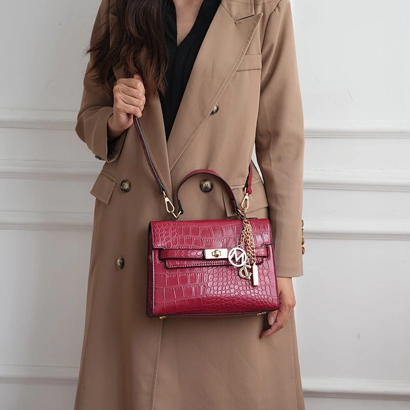Mkfcollection Naomi Shoulder Bag Vegan Leather Designer Handbag