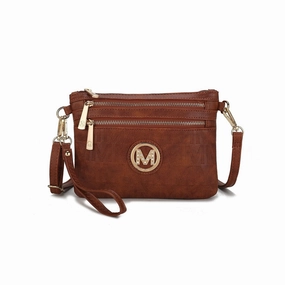 Mkfcollection Roonie Signature Phone Crossbody Bag Vegan Leather Designer