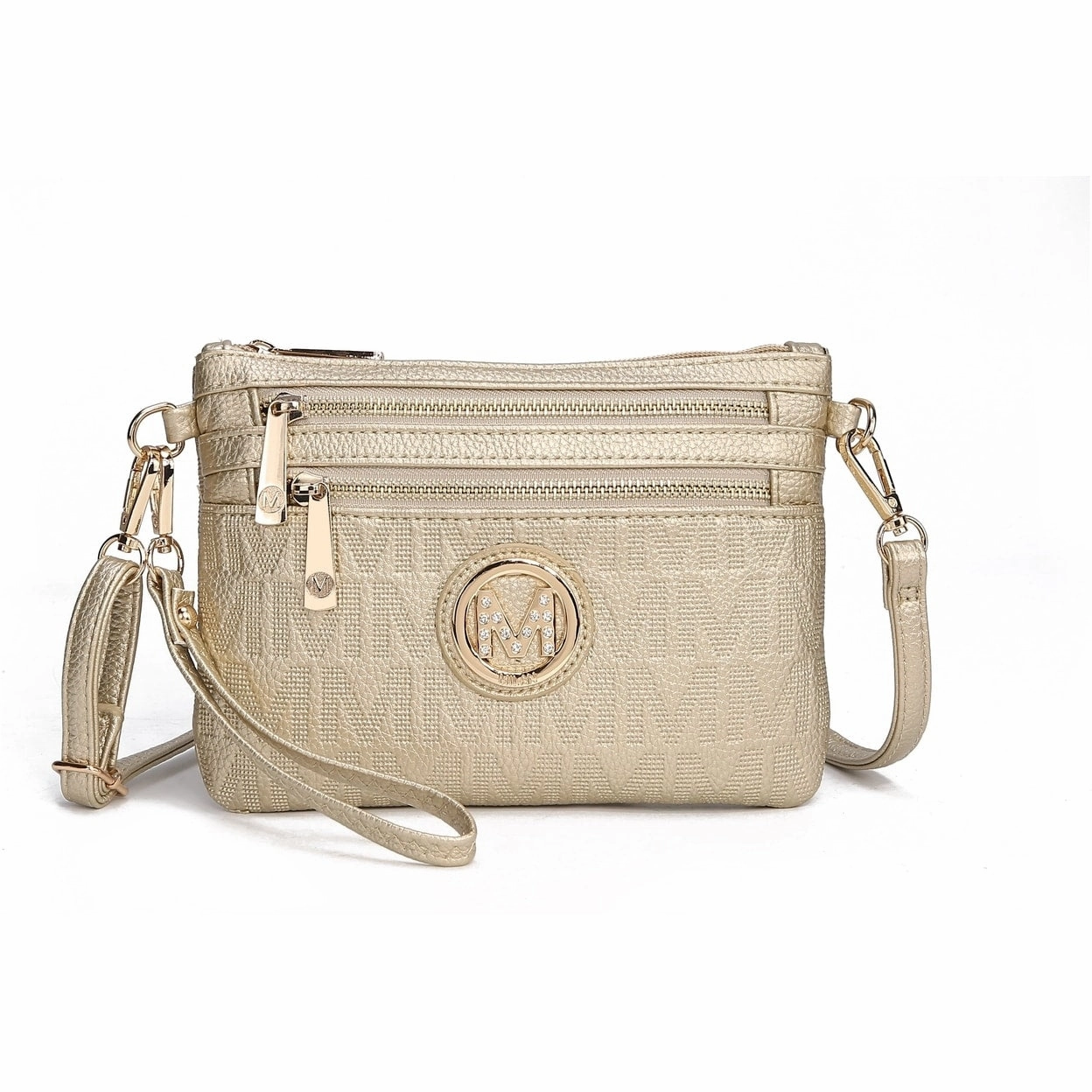 Mkfcollection Roonie Signature Phone Crossbody Bag Vegan Leather Designer