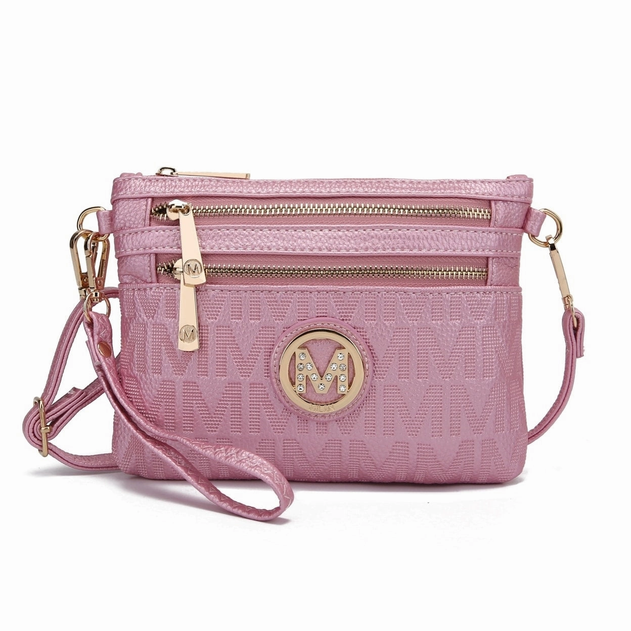 Mkfcollection Roonie Signature Phone Crossbody Bag Vegan Leather Designer