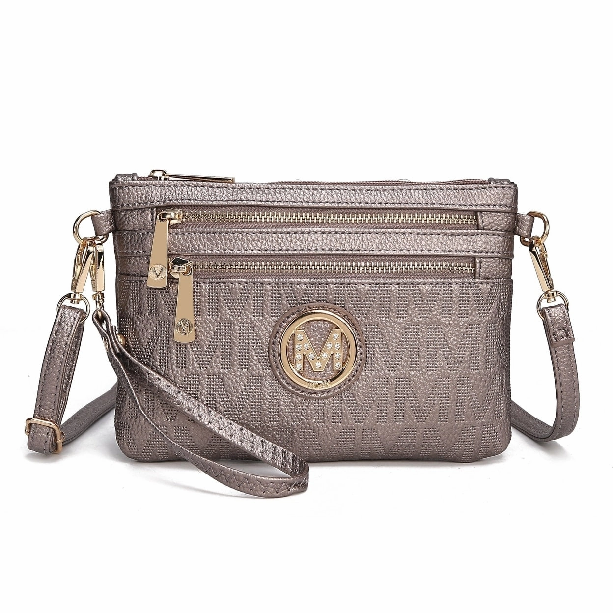Mkfcollection Roonie Signature Phone Crossbody Bag Vegan Leather Designer