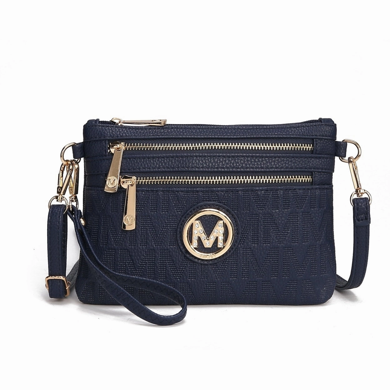 Mkfcollection Roonie Signature Phone Crossbody Bag Vegan Leather Designer