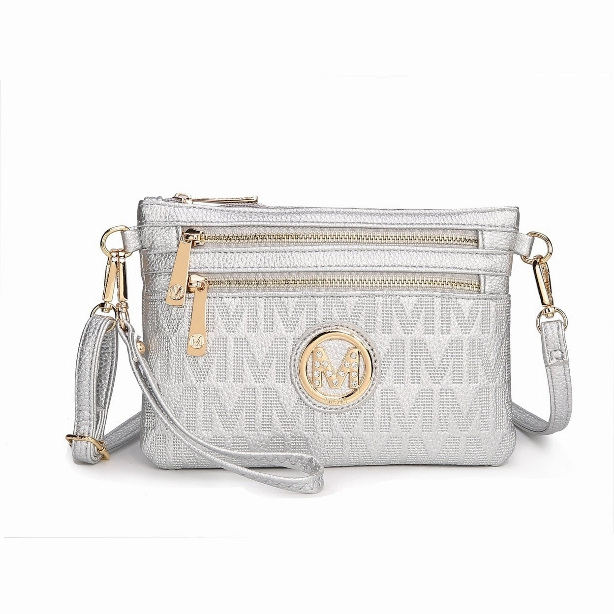 Mkfcollection Roonie Signature Phone Crossbody Bag Vegan Leather Designer