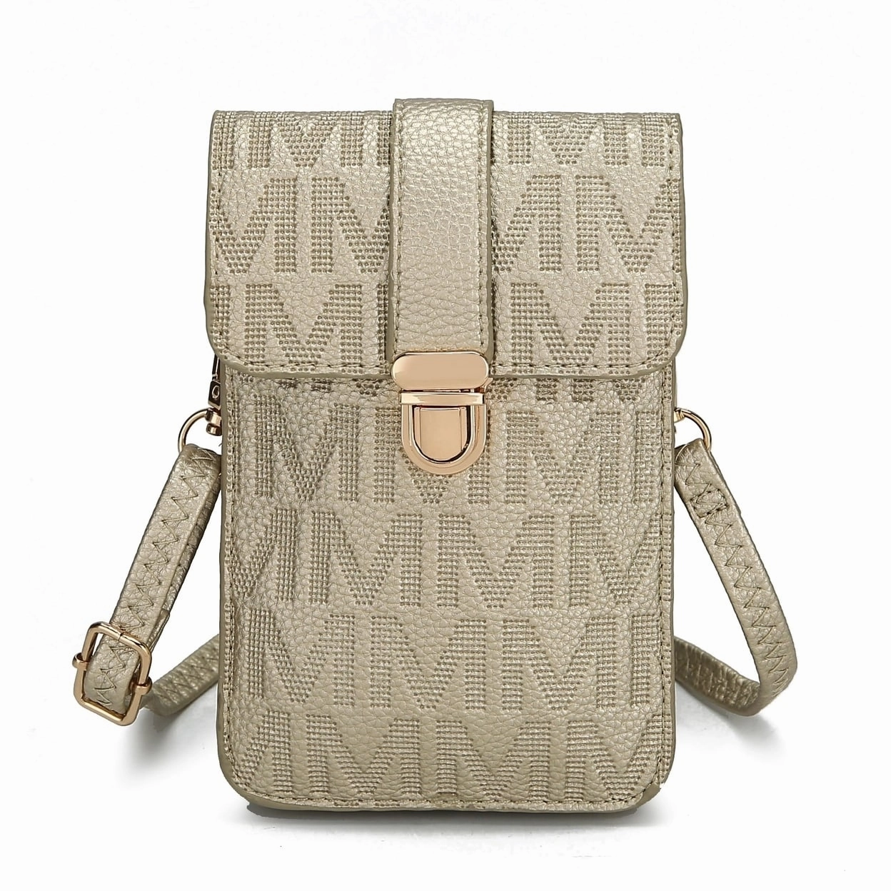 Mkfcollection Ulla Phonecrossbody Bag Vegan Leather Designer Handbag