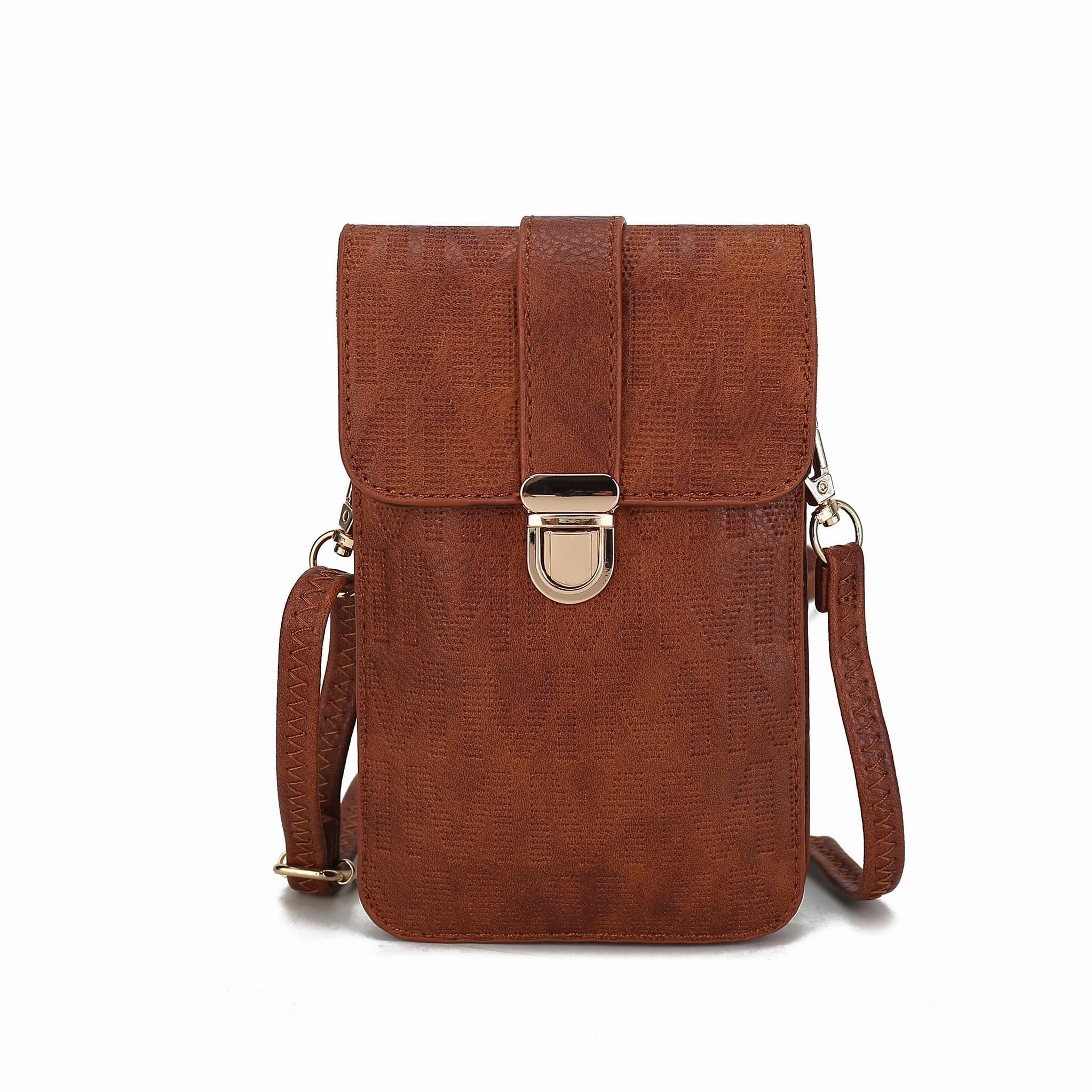 Mkfcollection Ulla Phonecrossbody Bag Vegan Leather Designer Handbag
