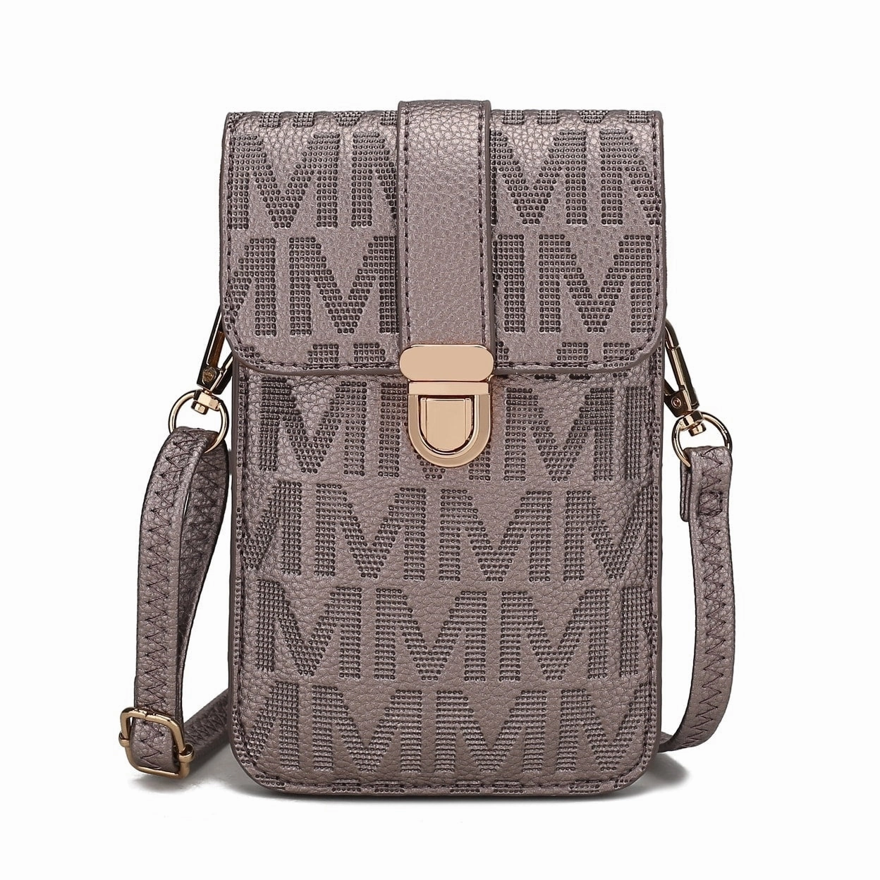 Mkfcollection Ulla Phonecrossbody Bag Vegan Leather Designer Handbag