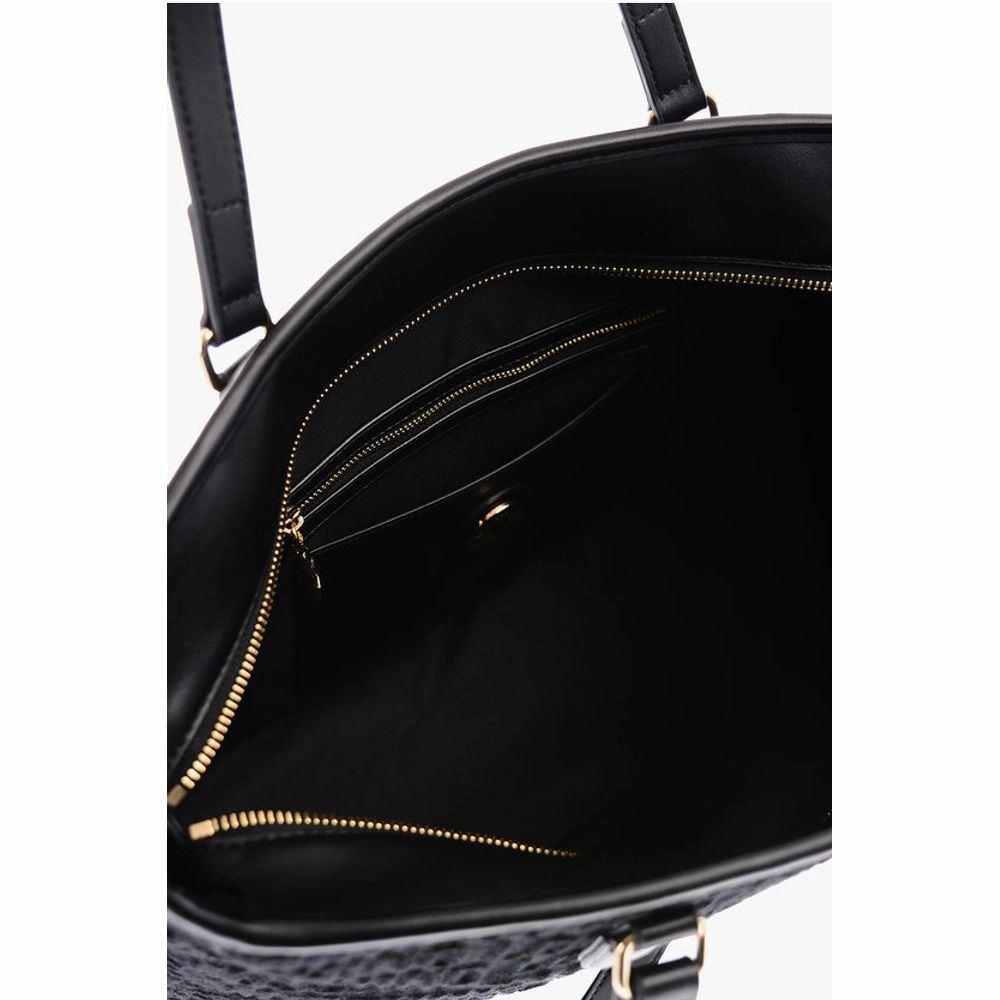 Moschino LOVE Faux Leather and Sponge Tote Bag with Embossed Logo