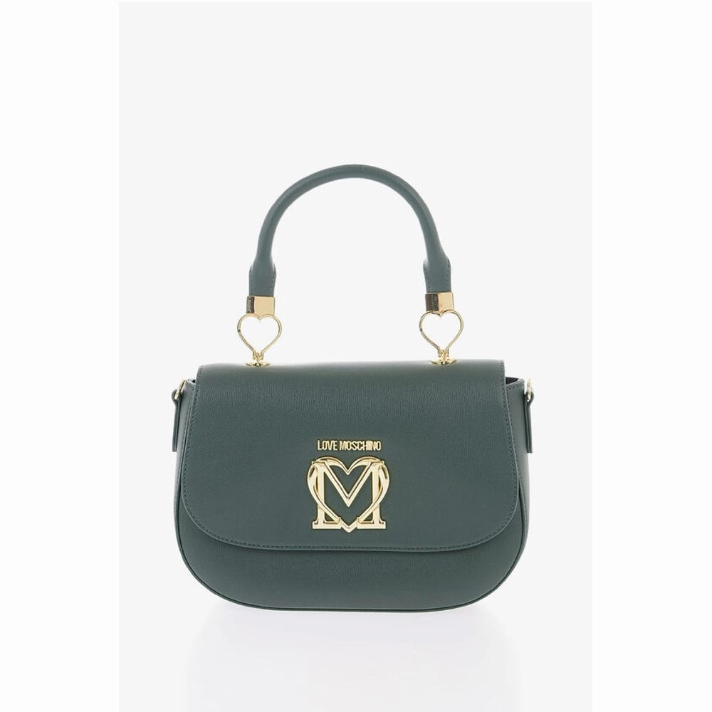 Moschino LOVE Faux Leather Handbag with Removable Shoulder Women's Strap