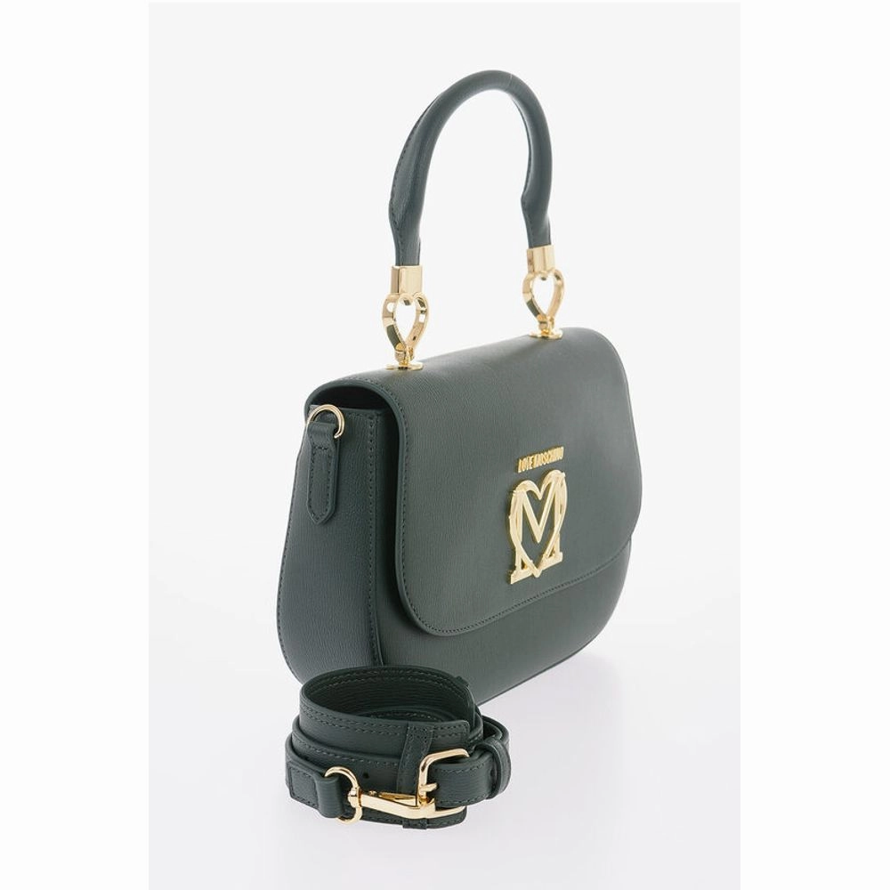 Moschino LOVE Faux Leather Handbag with Removable Shoulder Women's Strap