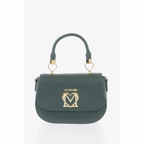 Moschino LOVE Faux Leather Handbag with Removable Shoulder Women's Strap