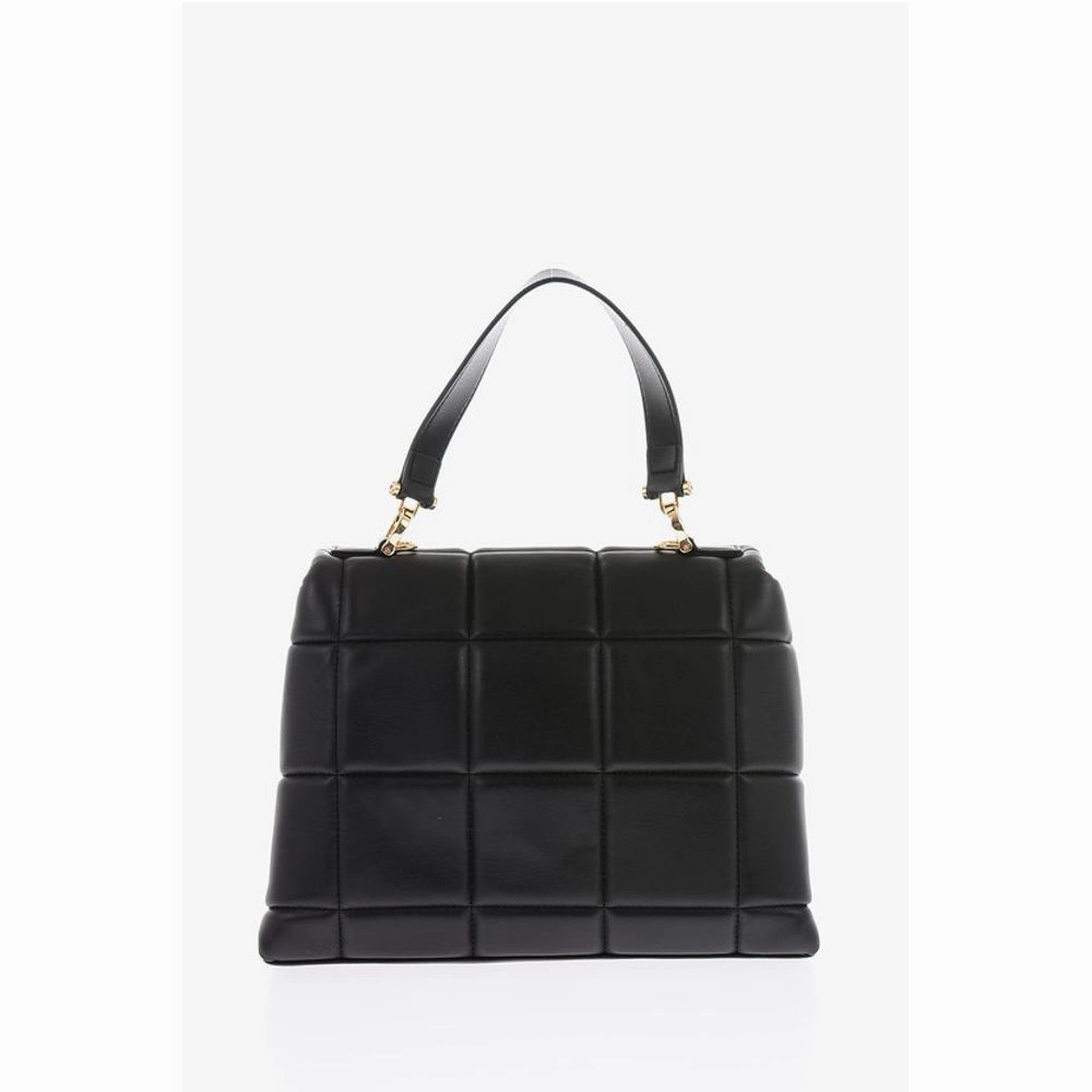 Moschino LOVE Faux Leather Padded Bag with Removable Shoulder Strap