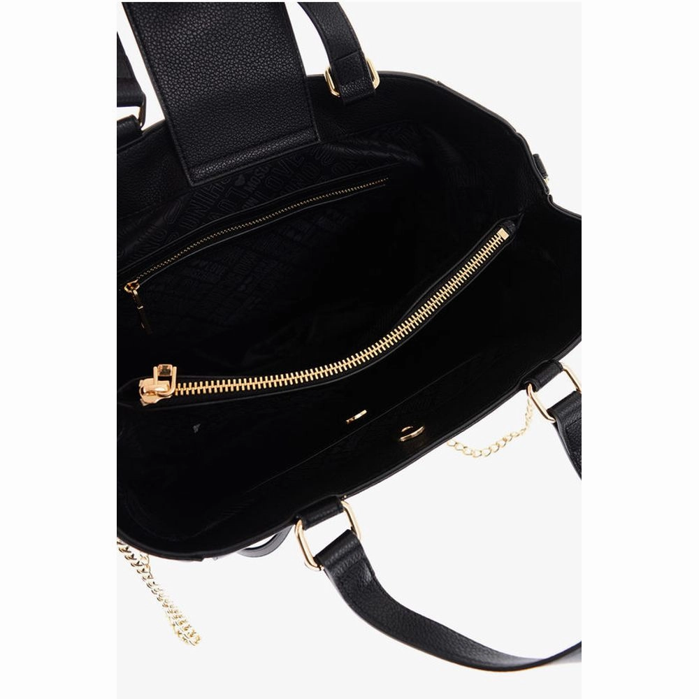 Moschino LOVE Faux Leather Rectangular Bag with Maxi Patch Pocket