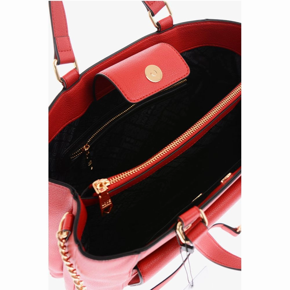 Moschino LOVE Faux Leather Rectangular Bag with Maxi Patch Pocket