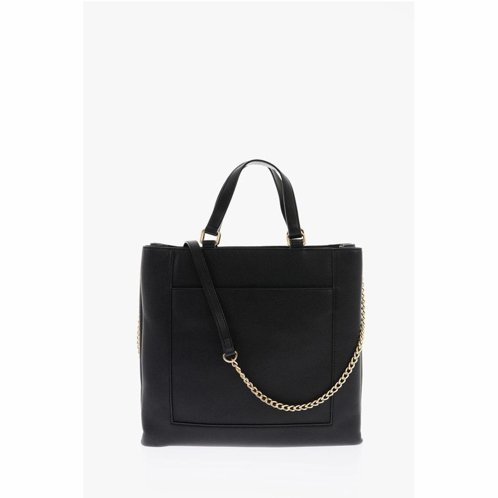 Moschino LOVE Faux Leather Rectangular Bag with Maxi Patch Pocket
