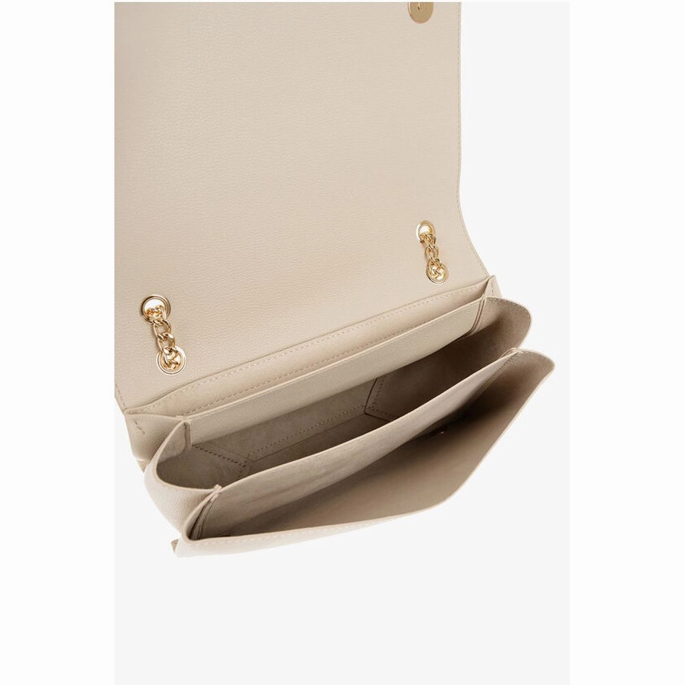 Moschino LOVE Faux Leather Shoulder Bag with Golden Details