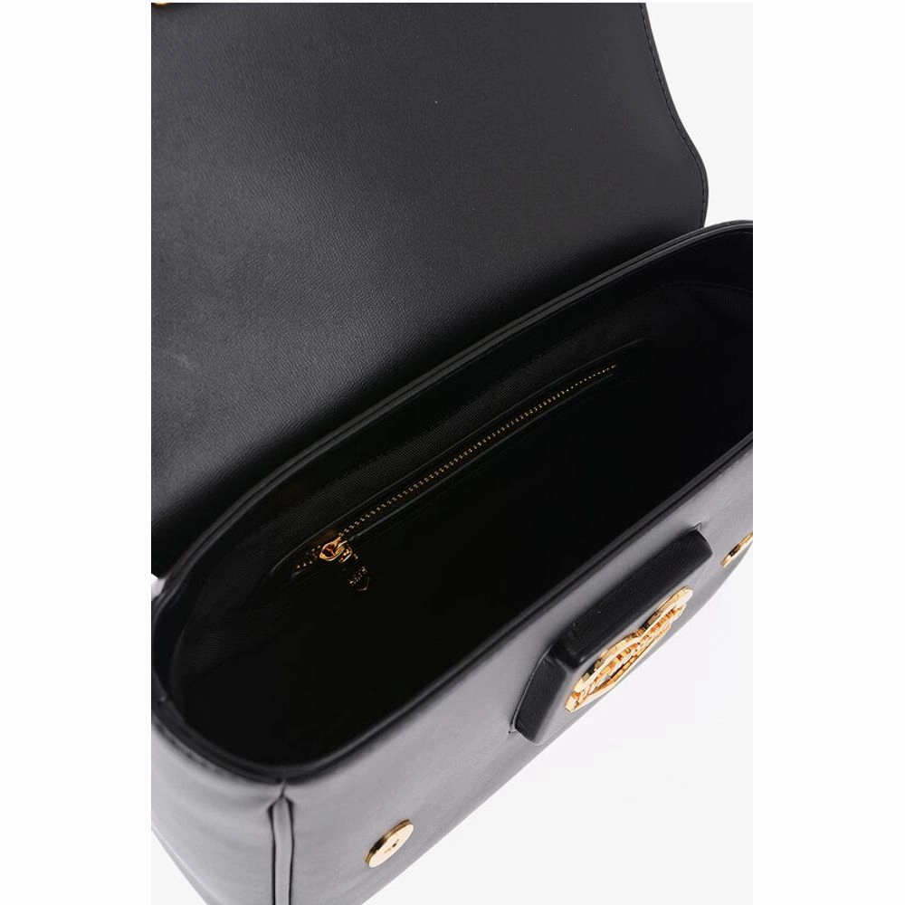 Moschino LOVE Faux Leather Shoulder Bag with Golden Details