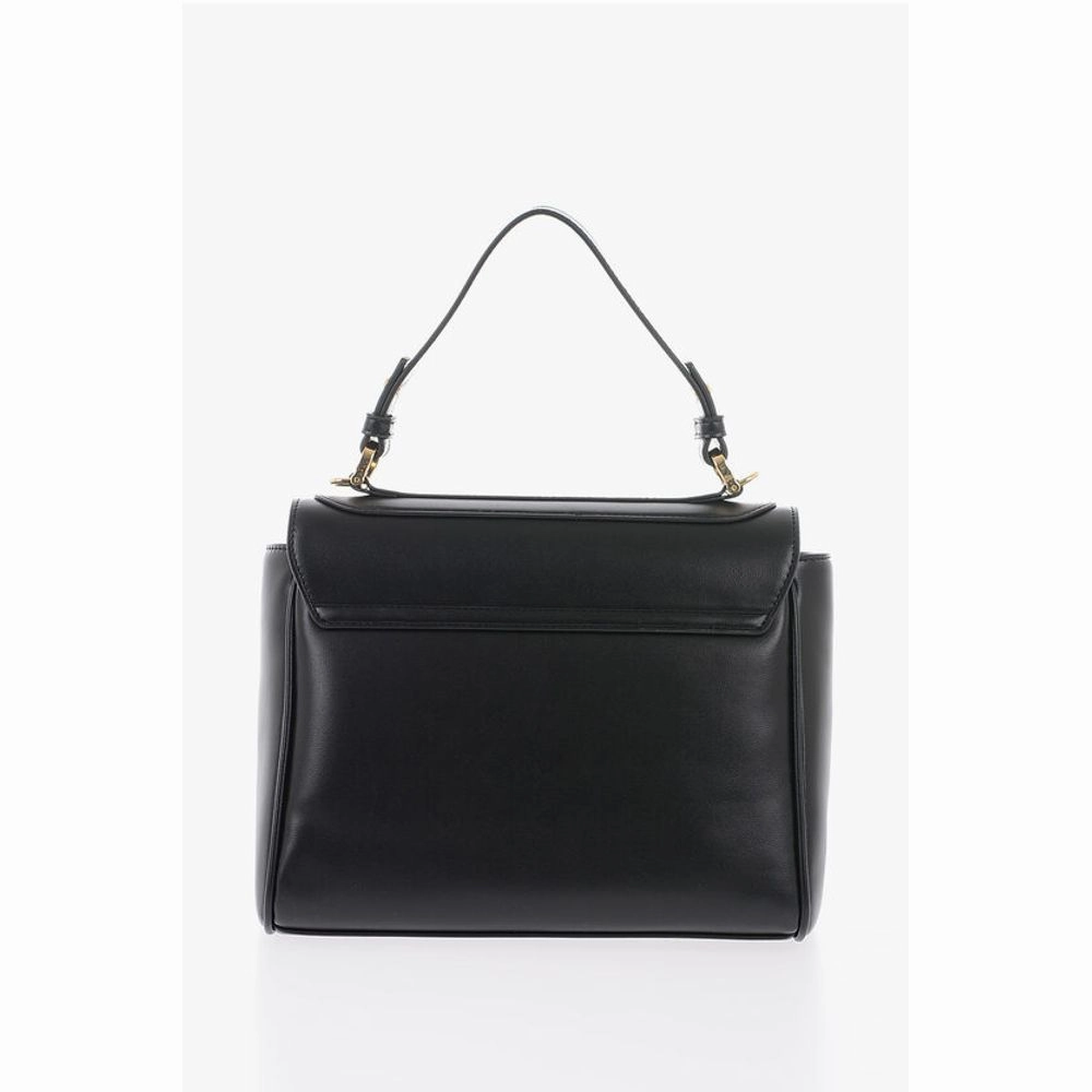 Moschino LOVE Faux Leather Shoulder Bag with Golden Details