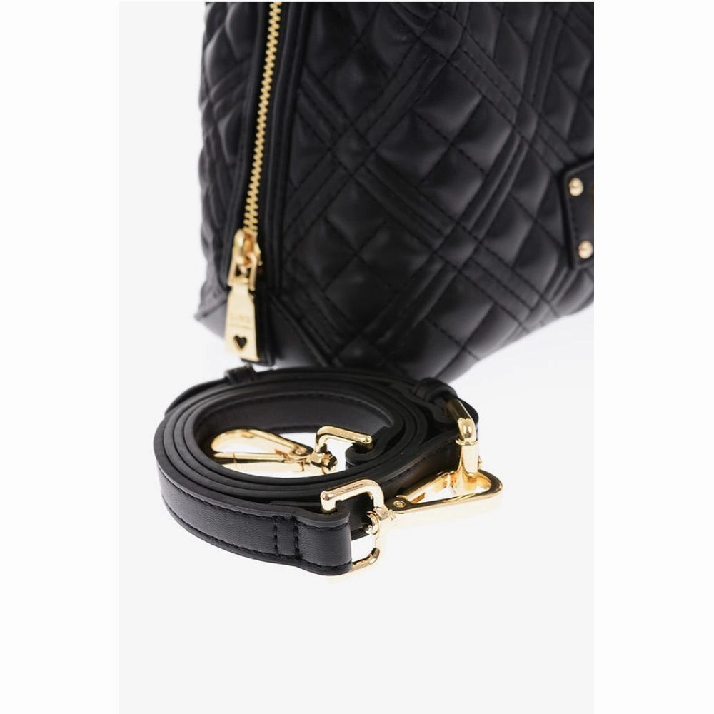 Moschino LOVE golden details quilted faux leather Women's bag
