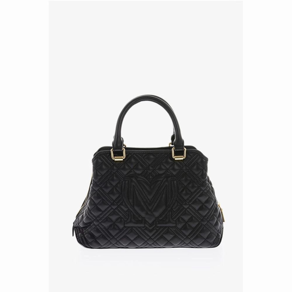 Moschino LOVE golden details quilted faux leather Women's bag
