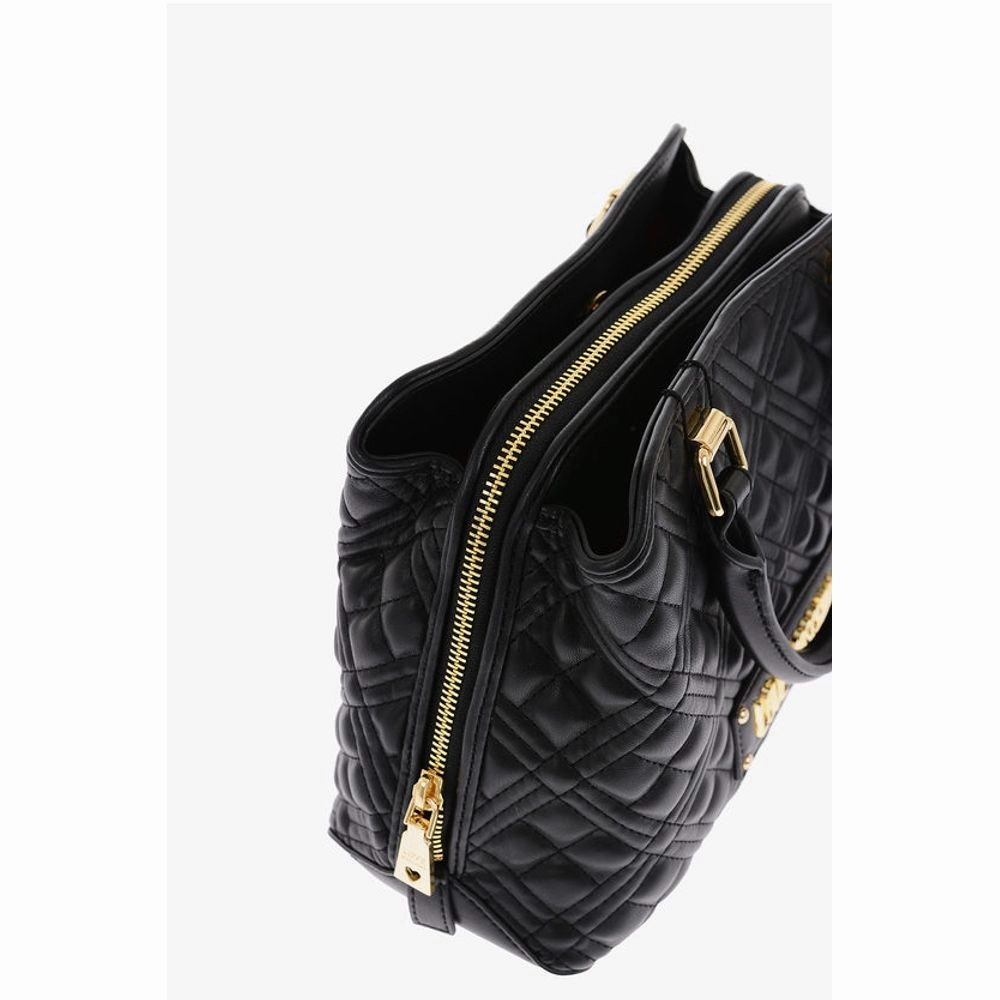 Moschino LOVE golden details quilted faux leather Women's bag